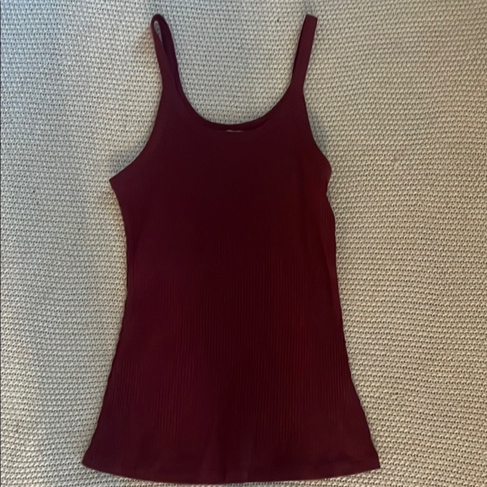 Elegant Burgundy Women's Tank Top